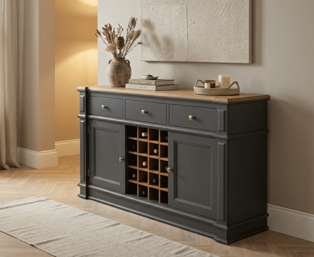 新品未使用　希少Cartier Wood box Anthracite Grey Lawson Sideboard
