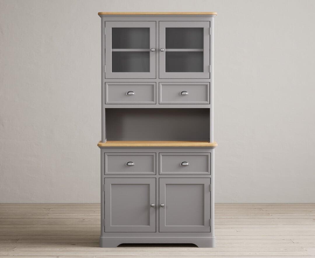 light grey welsh dresser Large Vintage Light Grey Welsh Dresser
